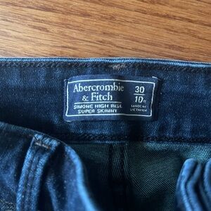 A&F simone super skinny high rise jeans
